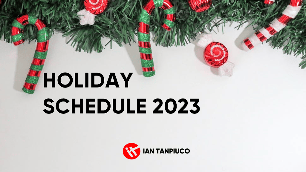 Holiday Schedule Update 2023